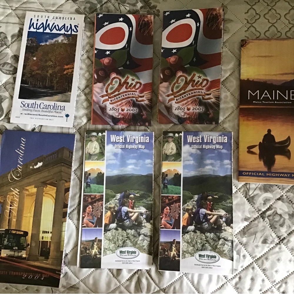 Paper Maps Lot of 7 From 2003-2005
